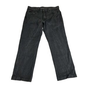 Ermenegildo Zegna Jeans Mens Size 33 Slim Fit Gray Denim 5-Pocket Logo